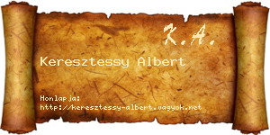 Keresztessy Albert névjegykártya